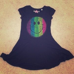 Hannah sky rainbow bling smiley dress